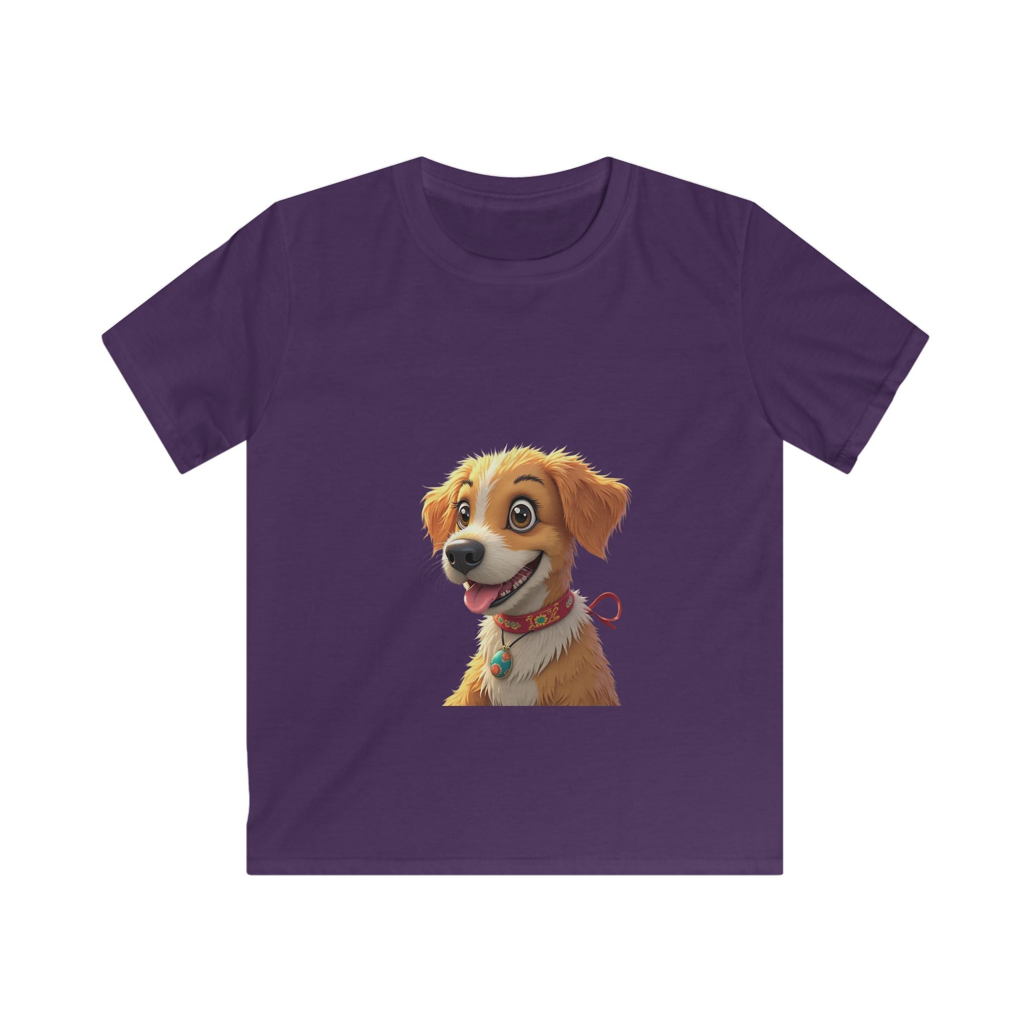 Smiling Golden Retriever Puppy Kids Graphic T-Shirt
