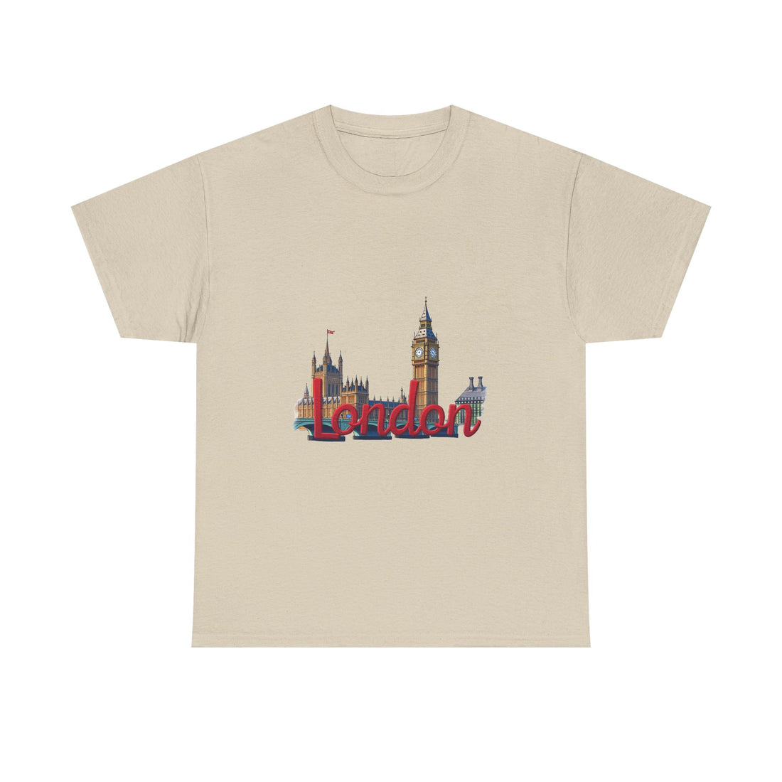 London Skyline Vintage Cityscape Graphic T‑Shirt