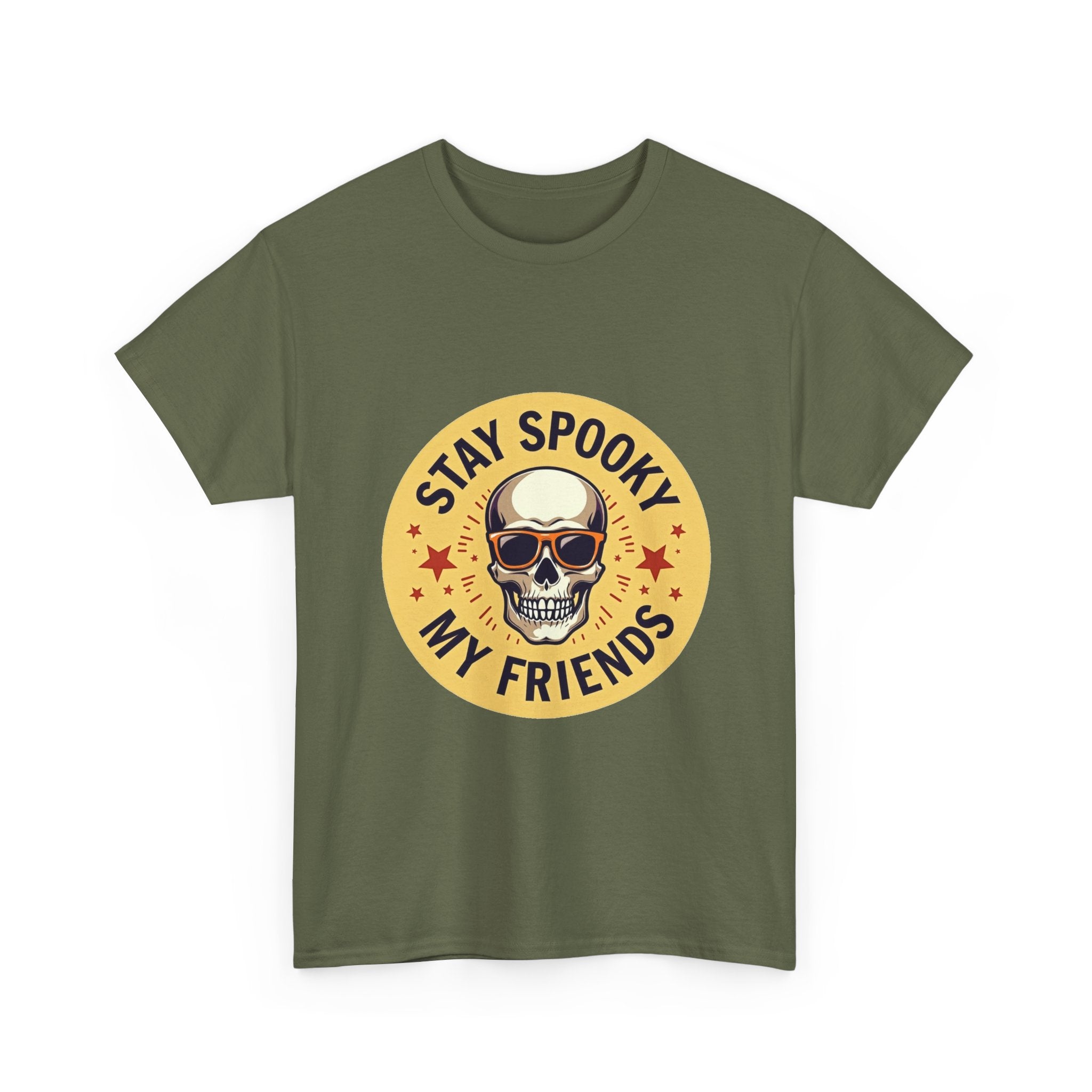 'Stay Spooky My Friends' Skull T-Shirt