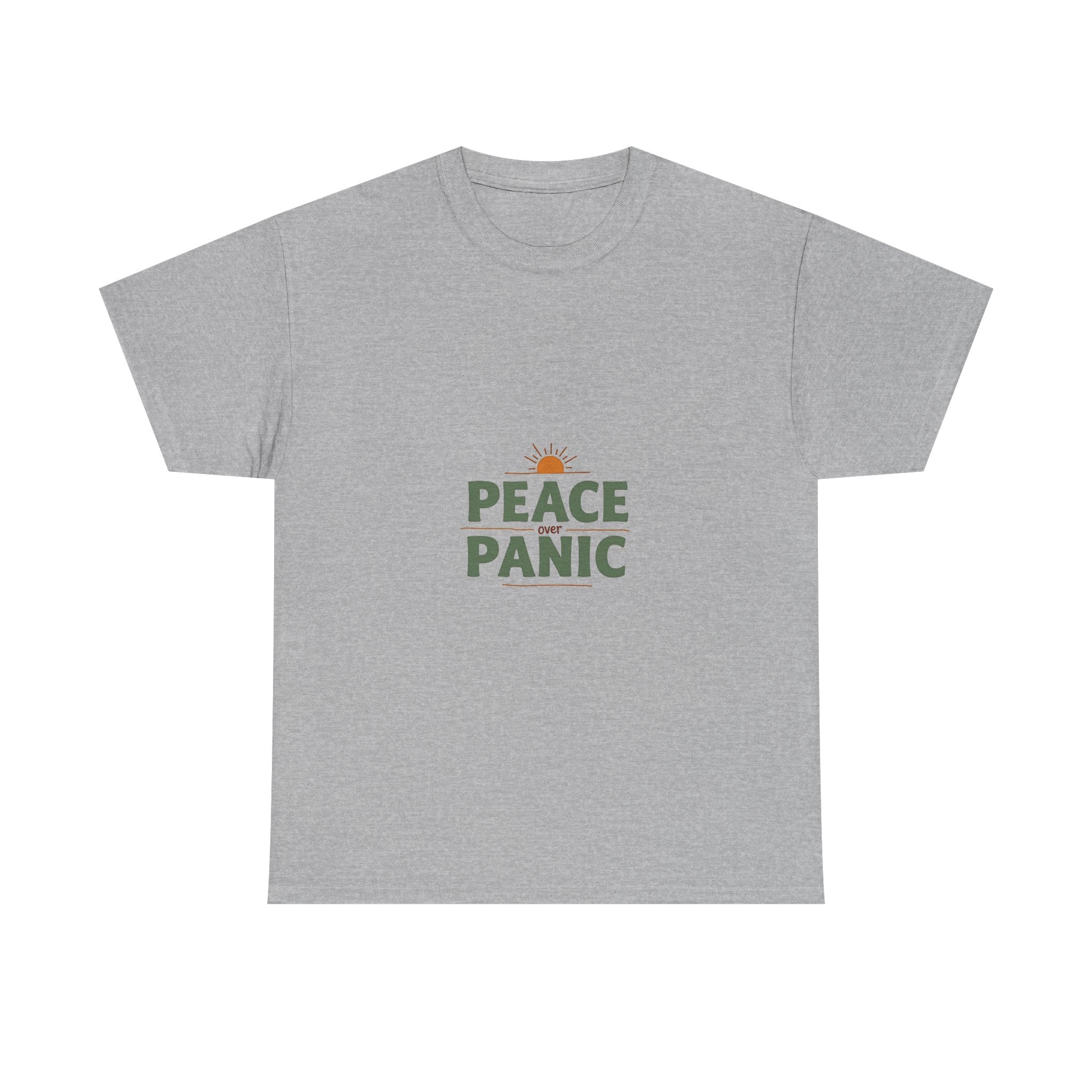 Peace Panic Retro Sunrise Graphic T-Shirt