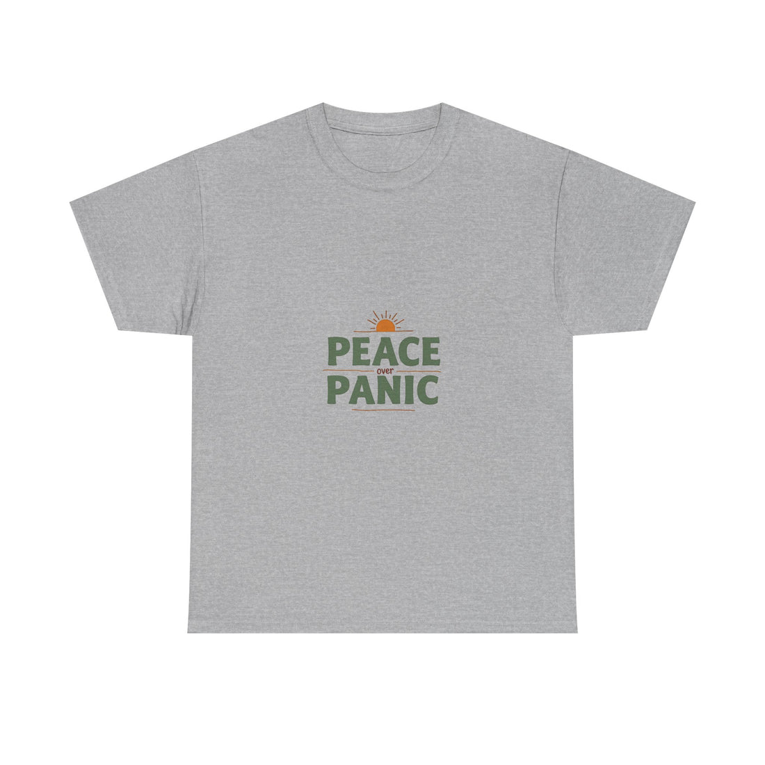 Peace Panic Retro Sunrise Graphic T-Shirt