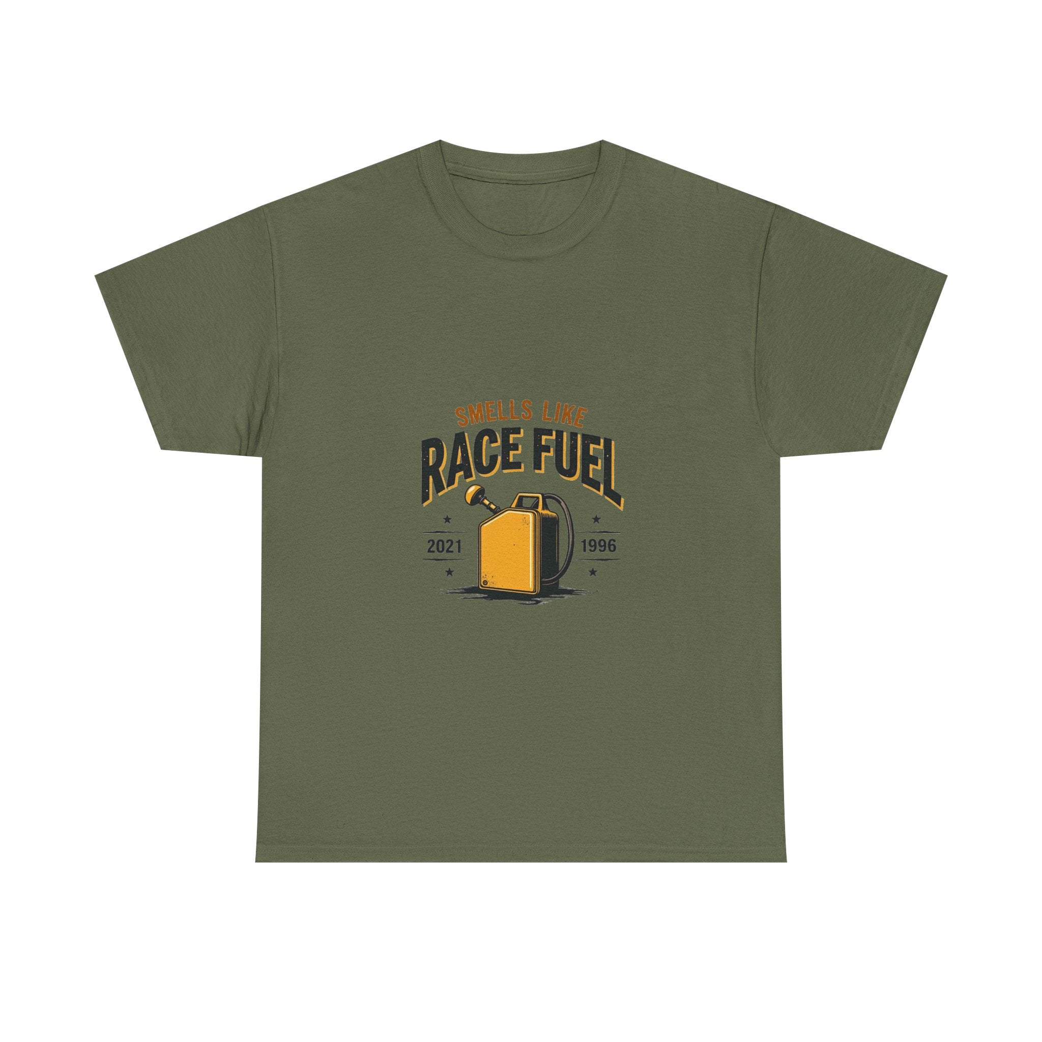 'Smells Like Race Fuel' Vintage Gas Can Racing T-Shirt