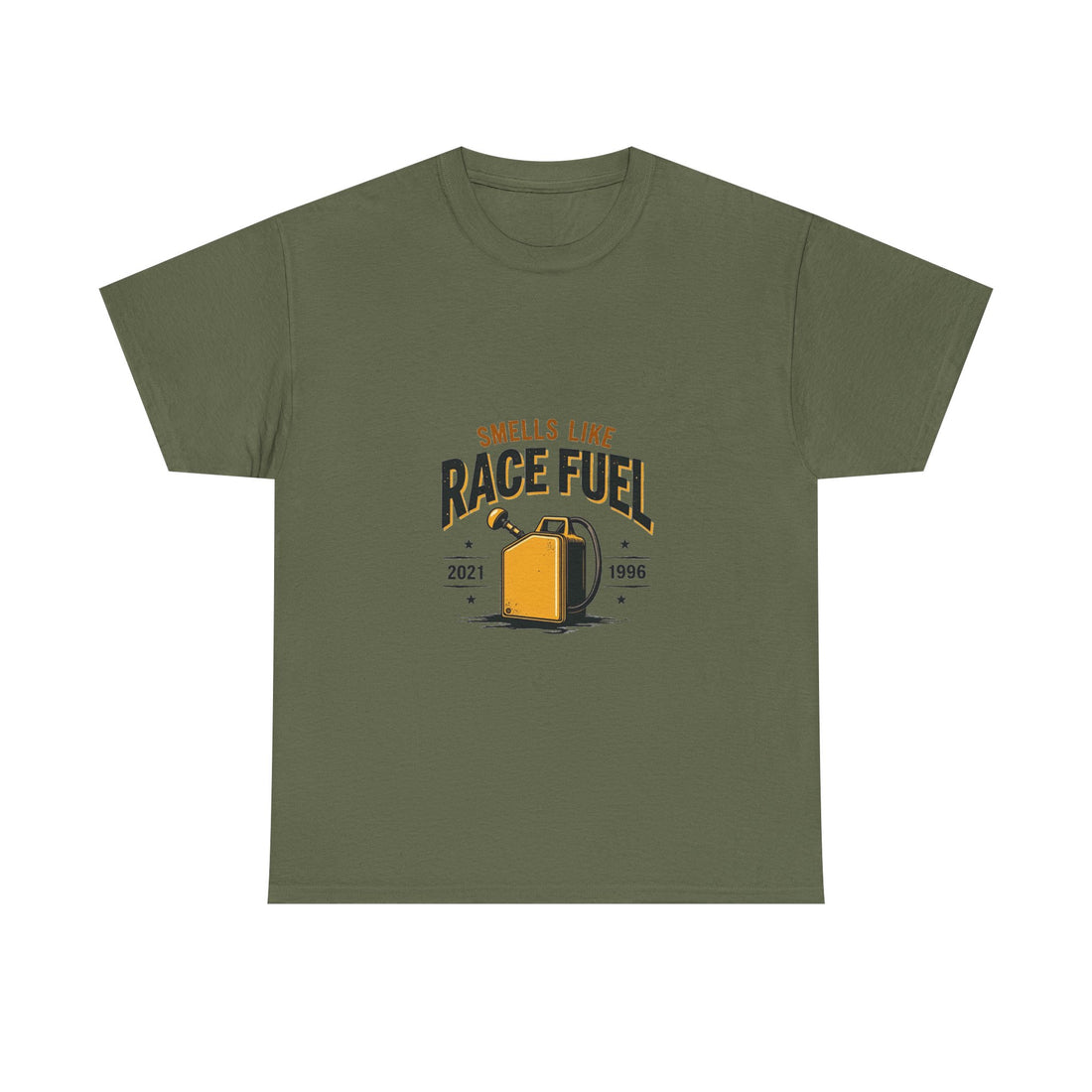 'Smells Like Race Fuel' Vintage Gas Can Racing T-Shirt