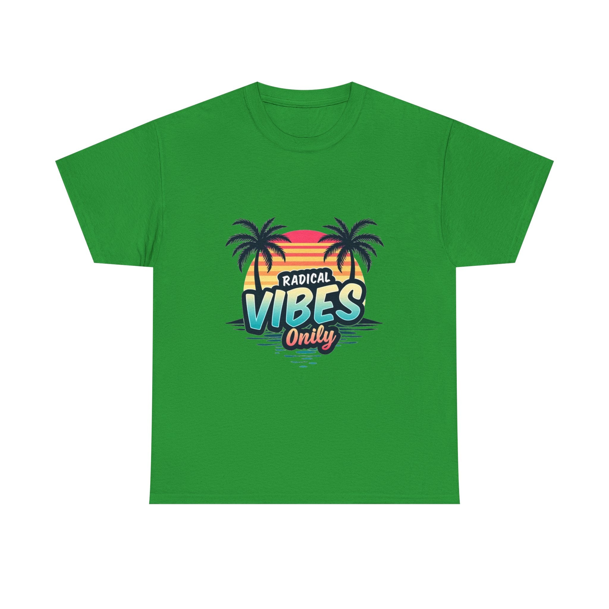 'Radical Vibes' Only  Retro Palm Sunset Beach T-Shirt