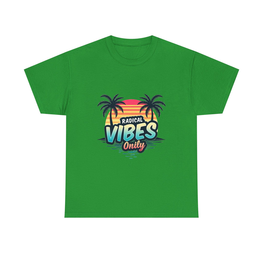 'Radical Vibes' Only  Retro Palm Sunset Beach T-Shirt