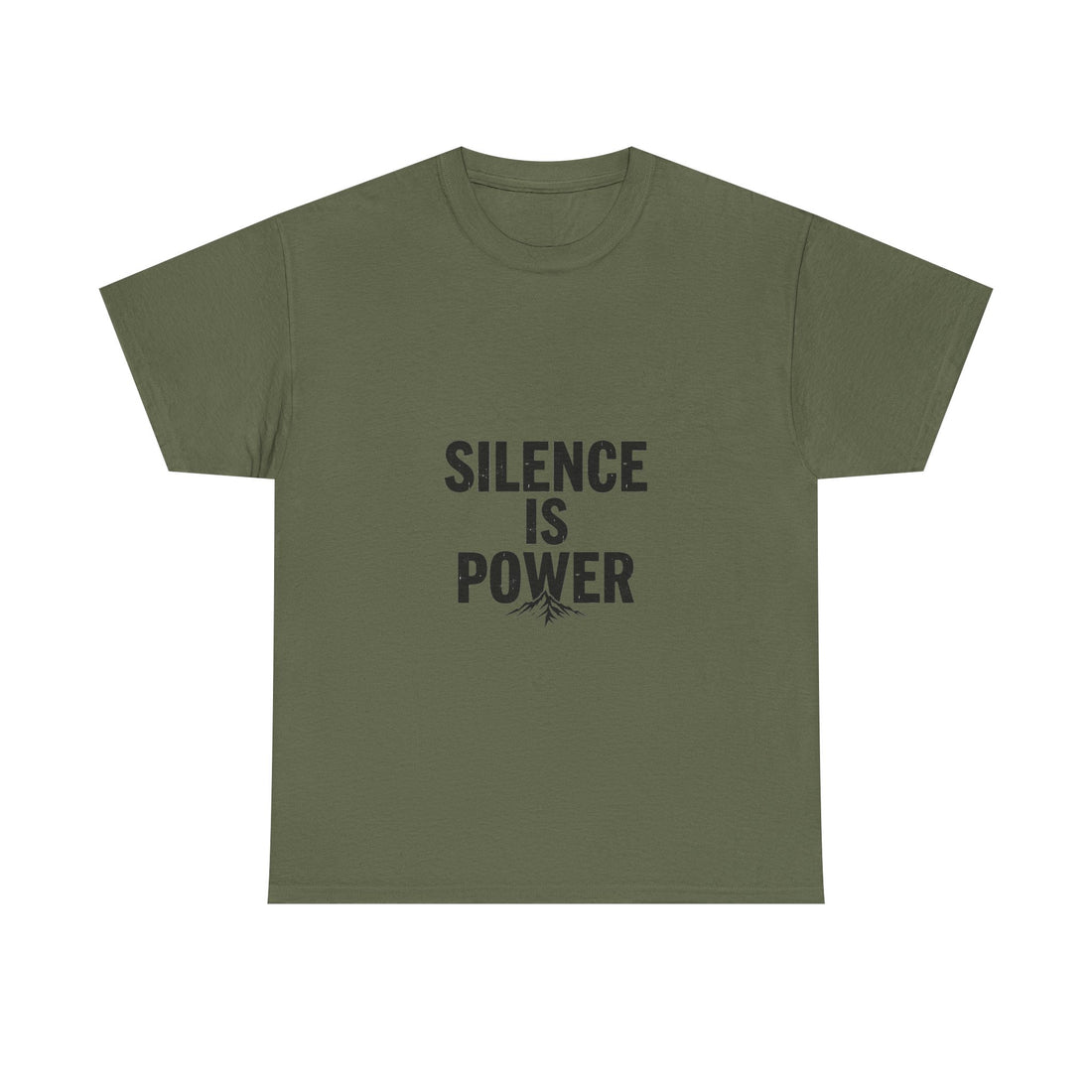 'Silence Is Power' Minimalist Motivational Cotton Shirt