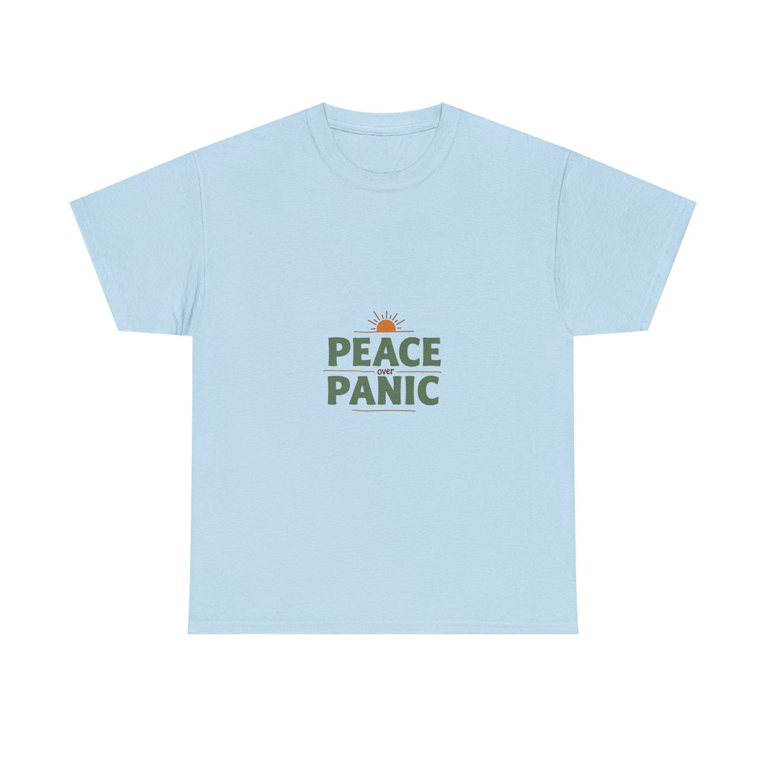 Peace Panic Retro Sunrise Graphic T-Shirt