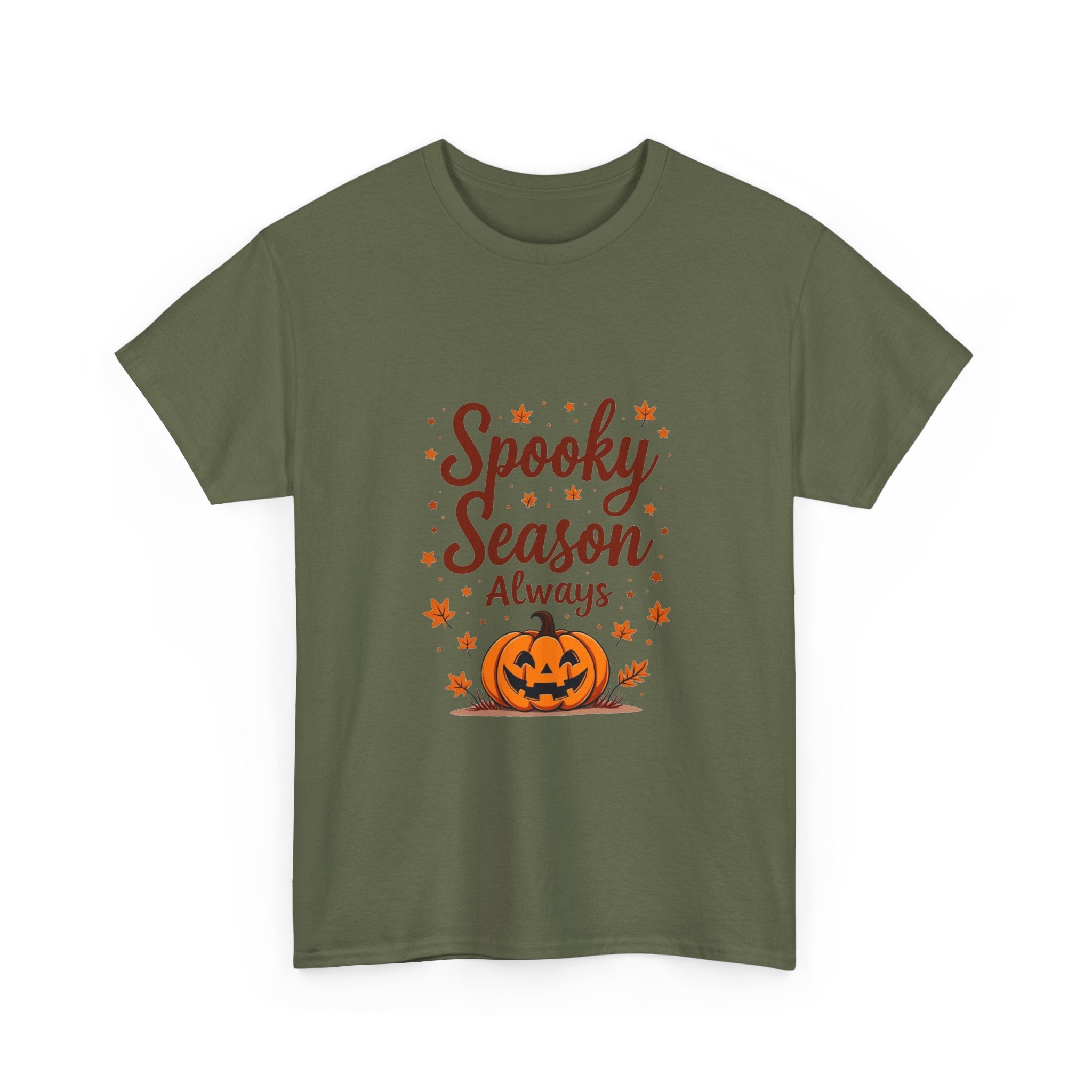 'Spooky Season Always' Halloween Pumpkin Graphic T-Shirt