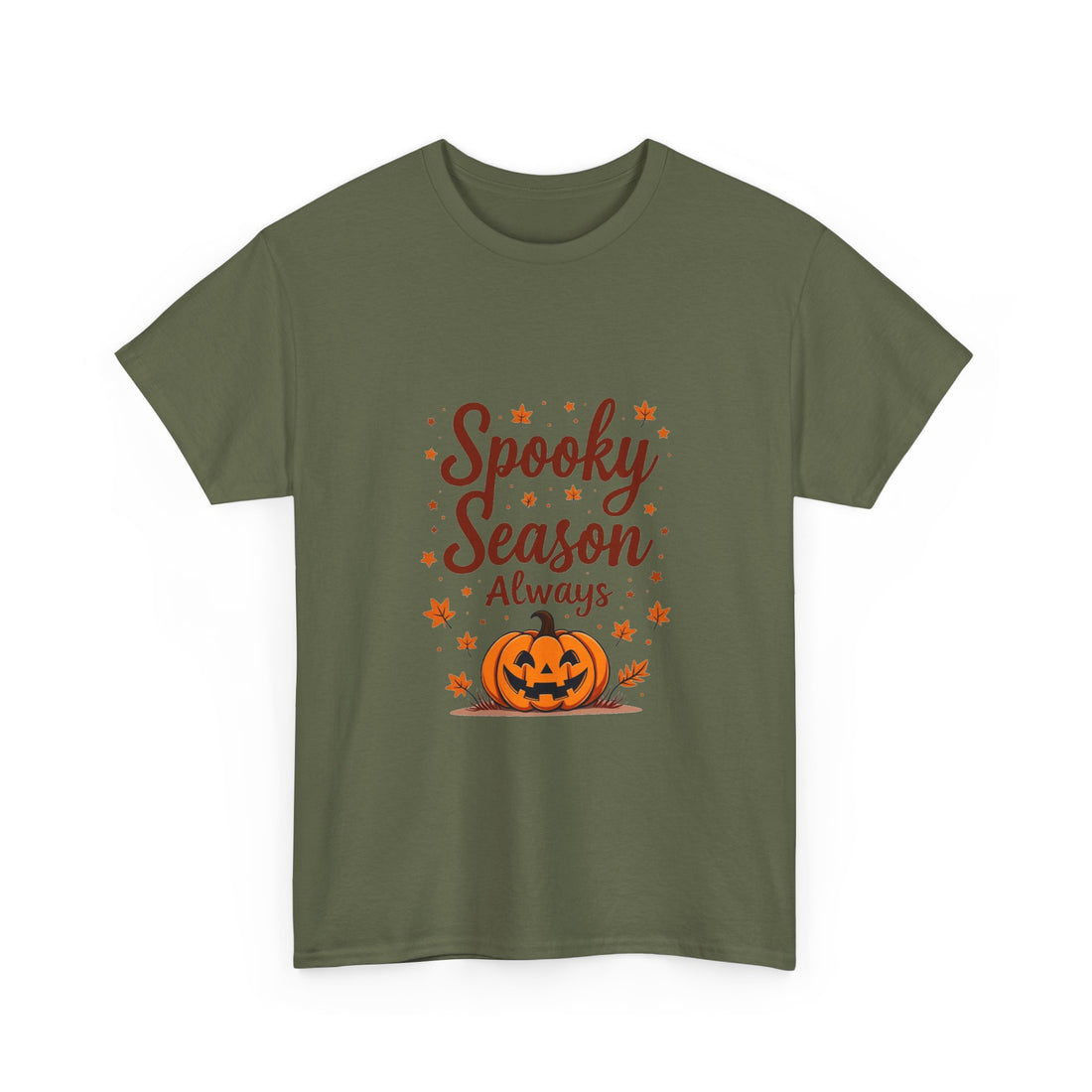'Spooky Season Always' Halloween Pumpkin Graphic T-Shirt