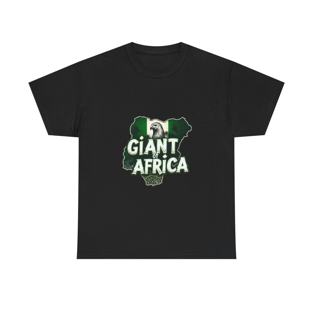 Giant of Africa Bold Nigeria Map Design T-Shirt