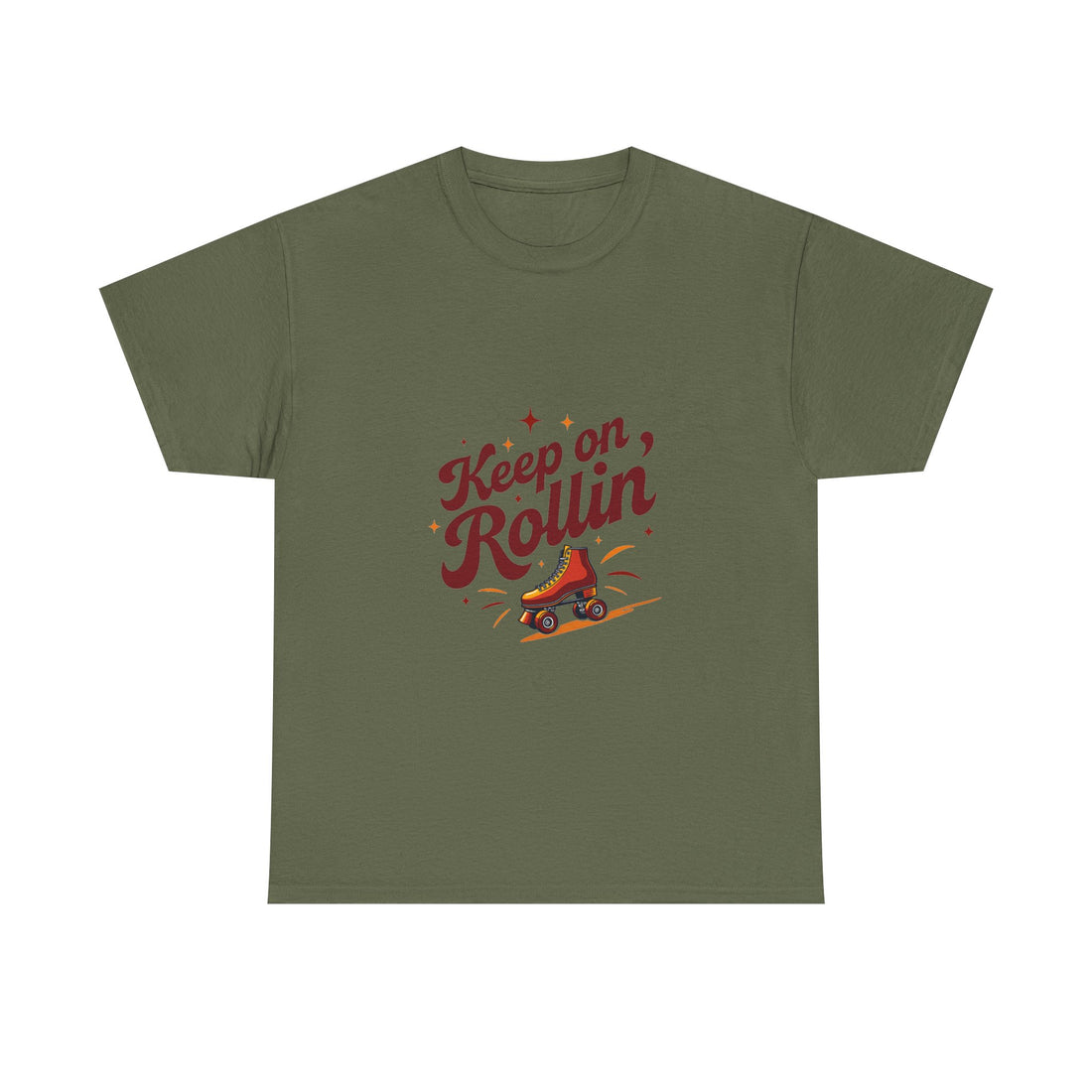 'Keep on Rollin' Tee Retro Roller Skate Graphic T-Shirt