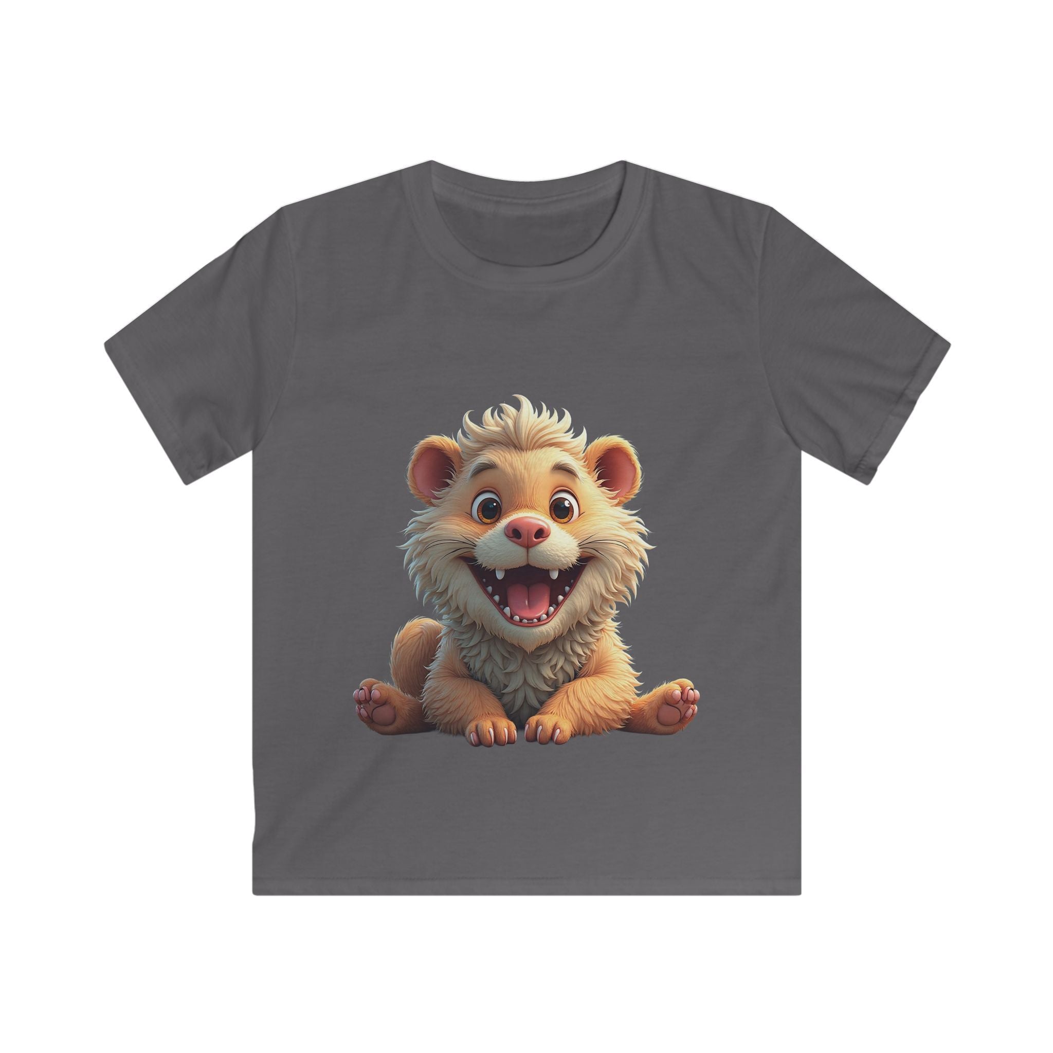 Adorable Smiling Baby Lion Cartoon Shirt