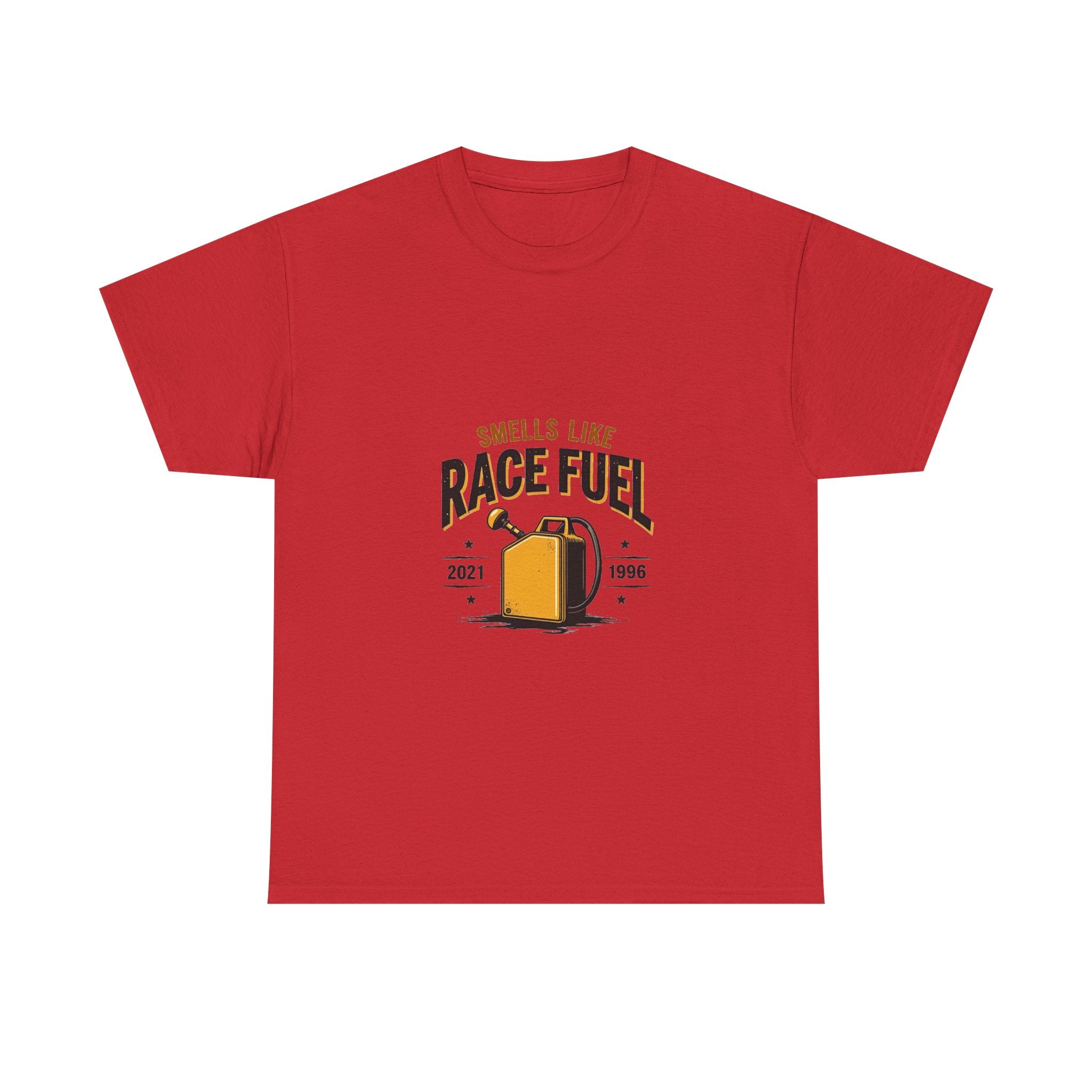 'Smells Like Race Fuel' Vintage Gas Can Racing T-Shirt