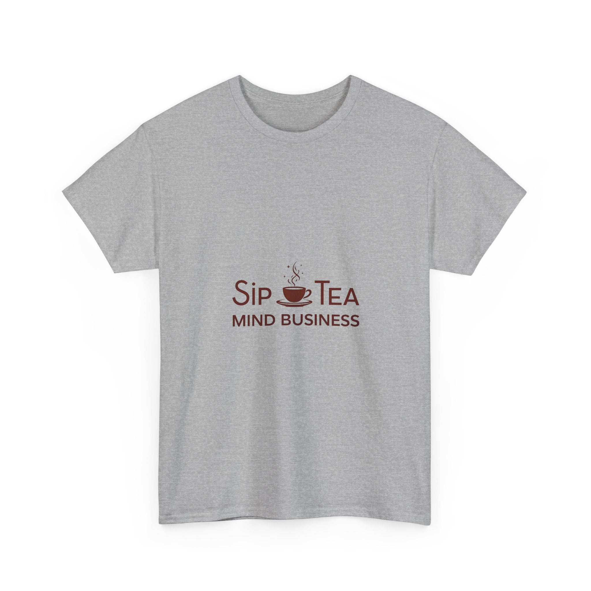 "Sip Tea, Mind Business" Minimal Graphic T-Shirt
