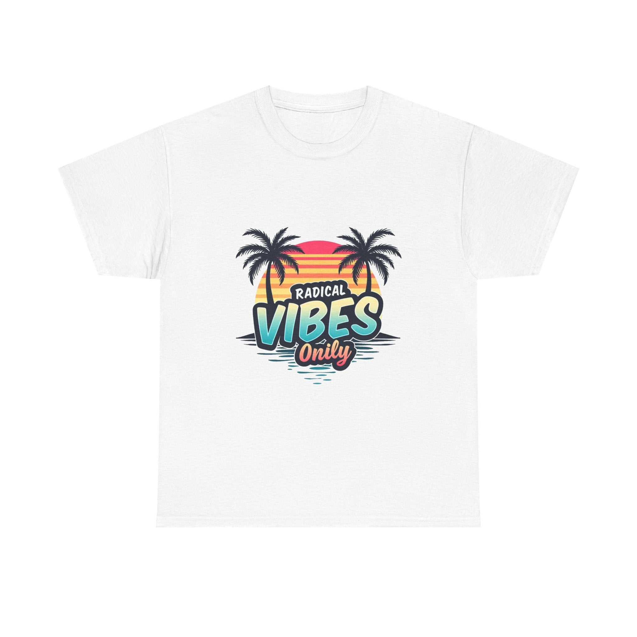 'Radical Vibes' Only  Retro Palm Sunset Beach T-Shirt