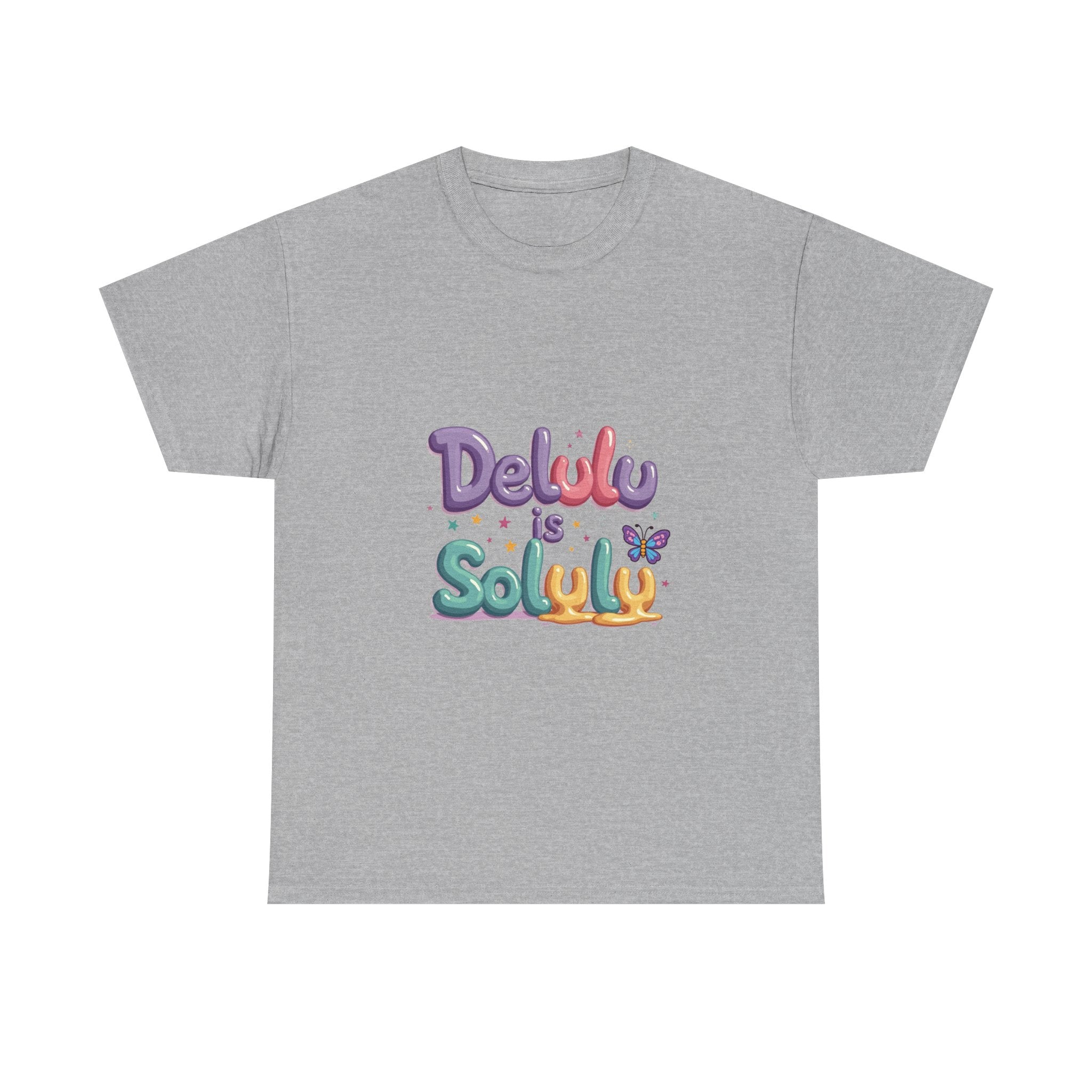 'Delulu Is Solulu' Cute Graphic T-Shirt