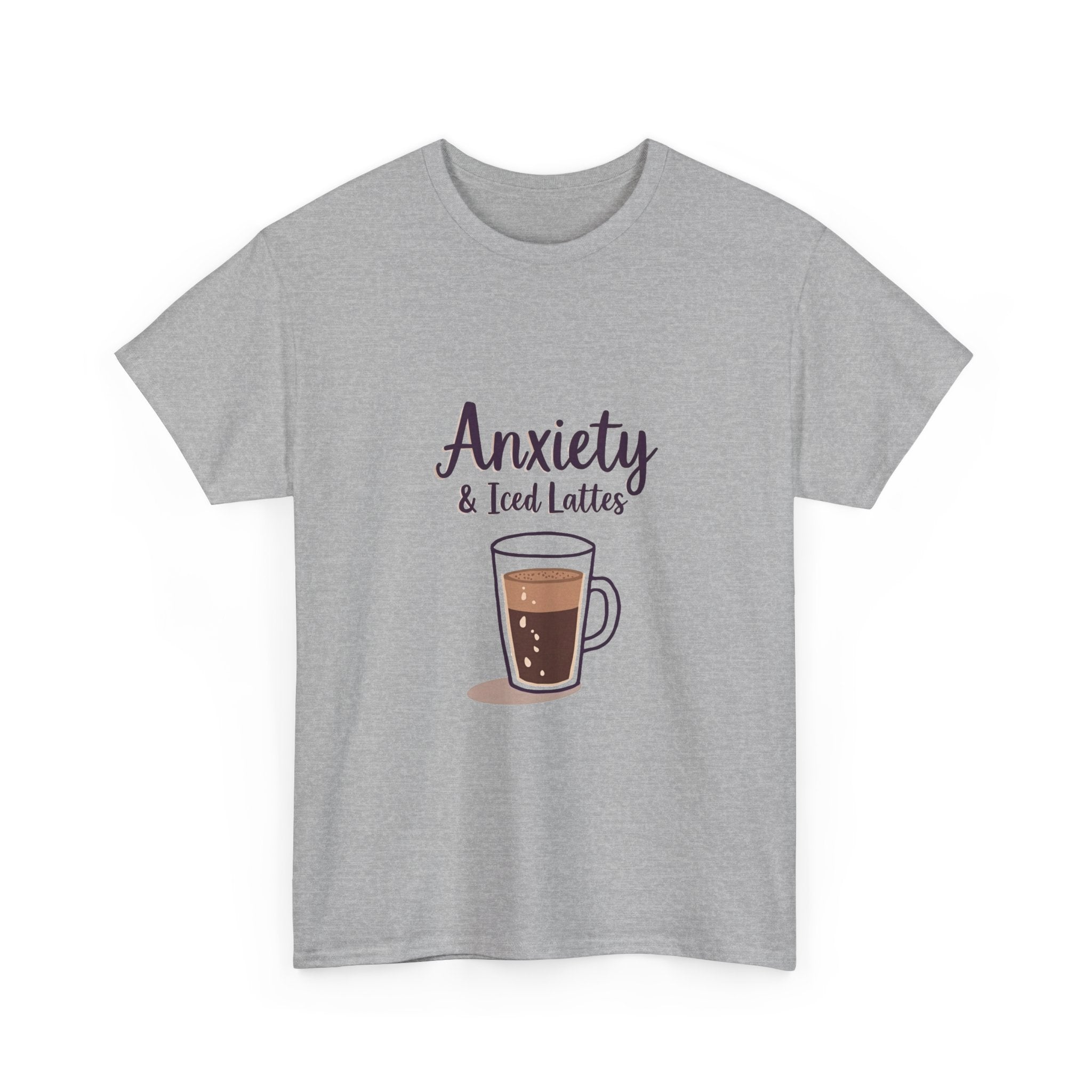 'Anxiety & Iced Lattes' T‑Shirt