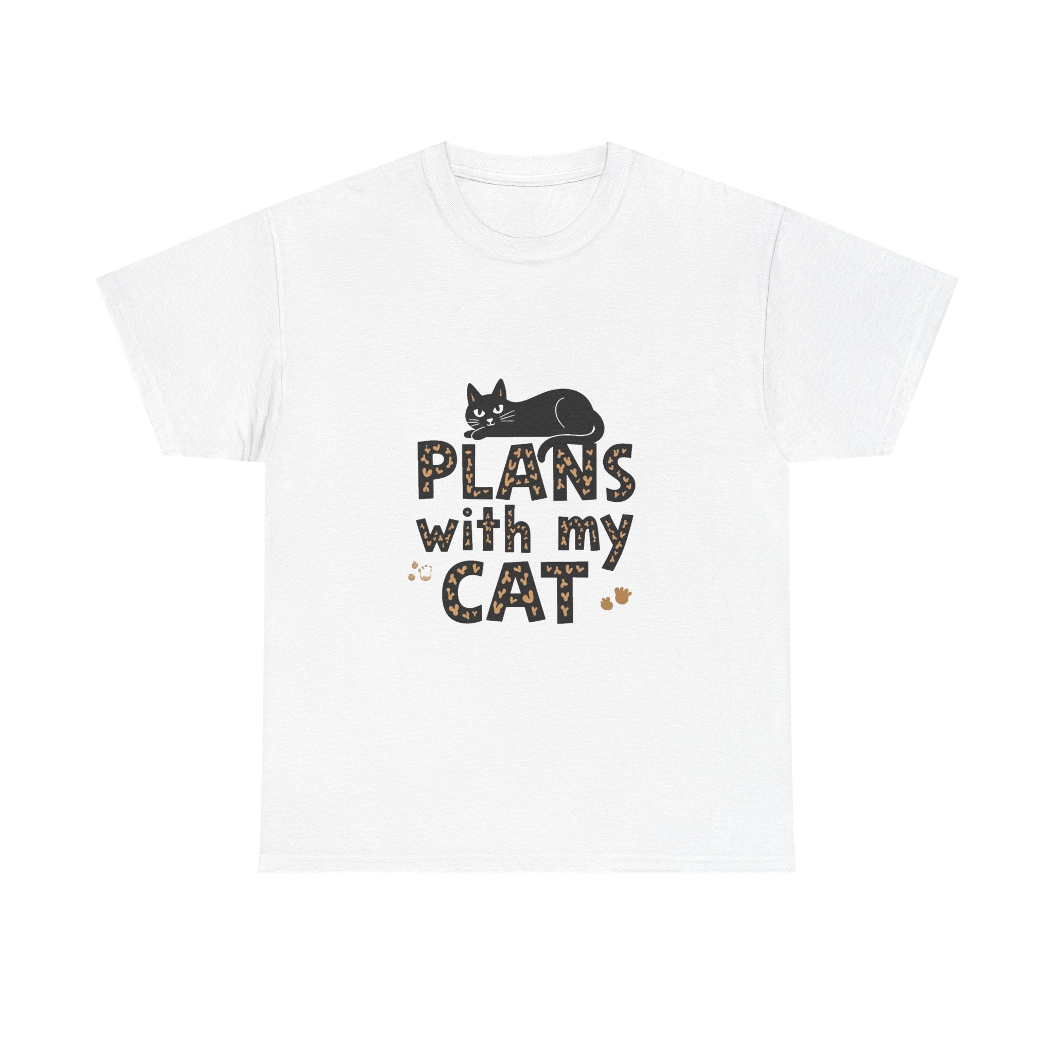 "Plans With My Cat" Graphic T-Shirt