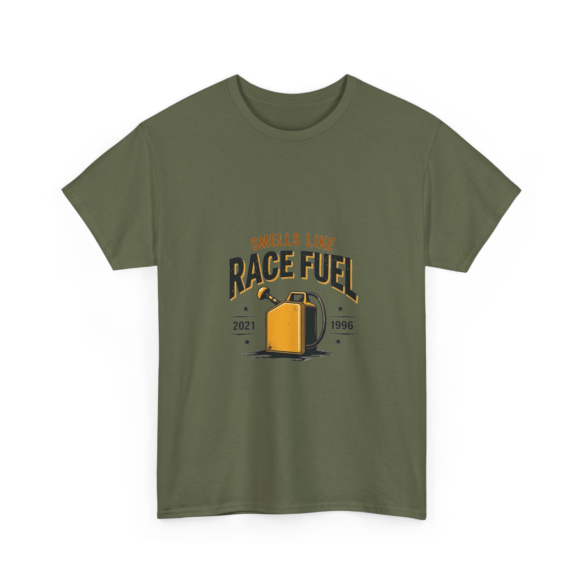 'Smells Like Race Fuel' Vintage Gas Can Racing T-Shirt