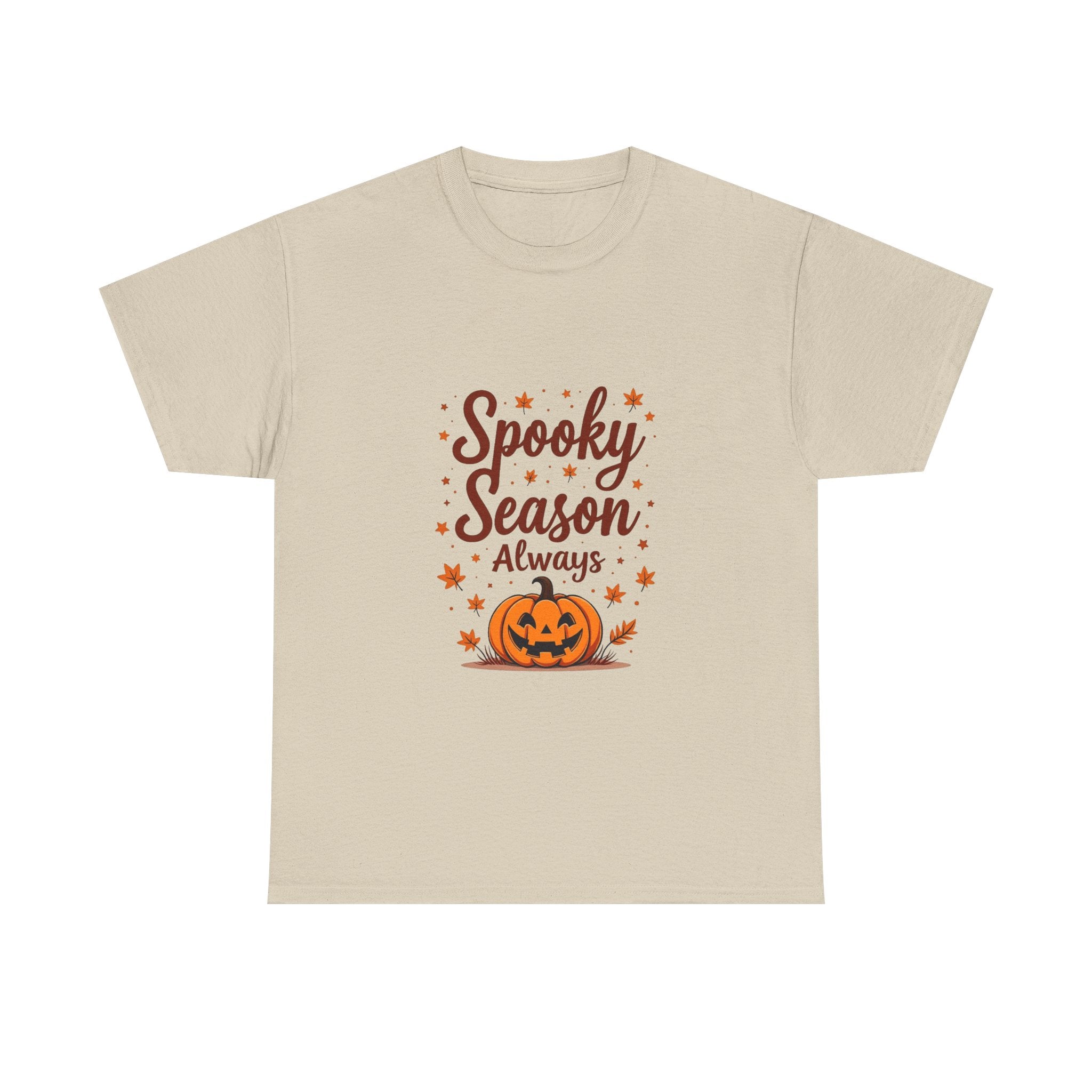 'Spooky Season Always' Halloween Pumpkin Graphic T-Shirt