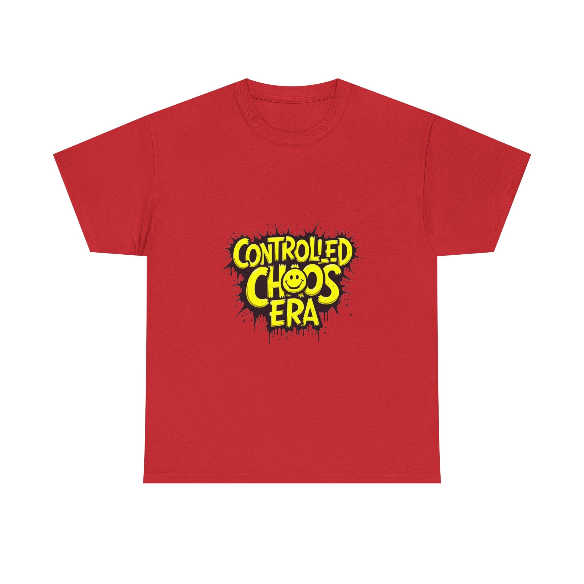 'Controlled Chaos Era'  Graphic Streetwear T-Shirt with Yellow Graffiti Logo